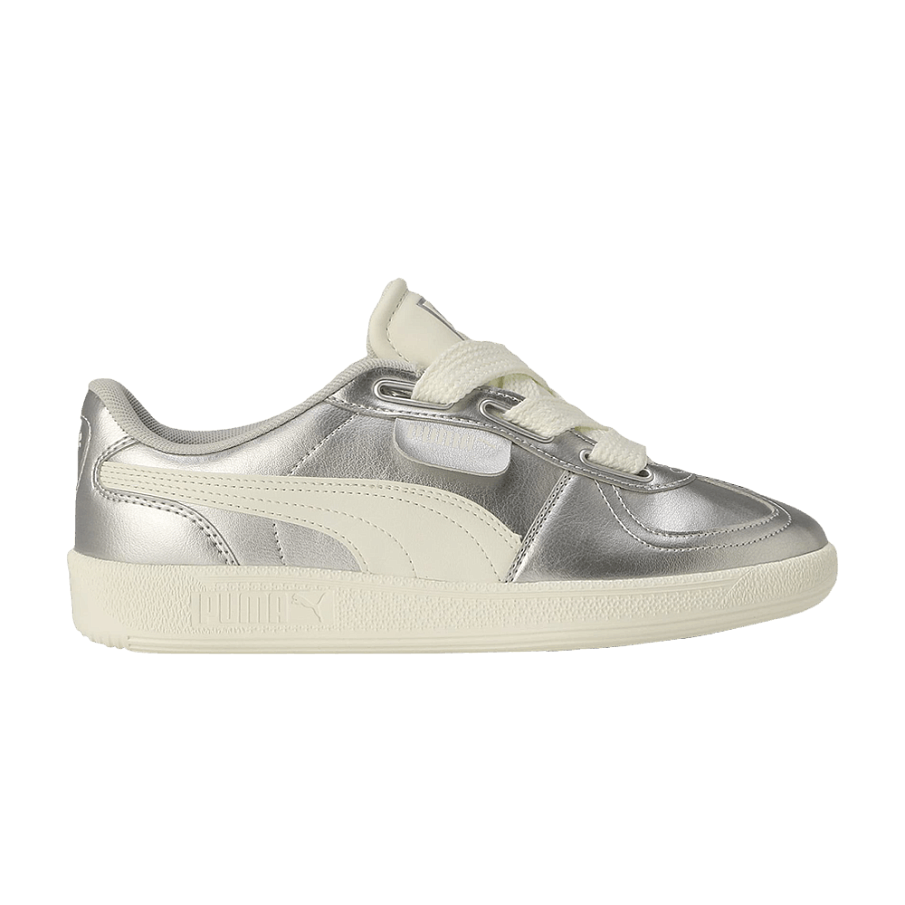 Фото № 1 с приближением к товару «‎Puma Women's Palermo Wide Lace Metallic - Silver Warm White»