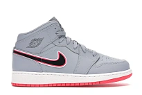 Фото № 1 с приближением к товару «‎Jordan 1 Mid Wolf Grey Racer Pink Black »