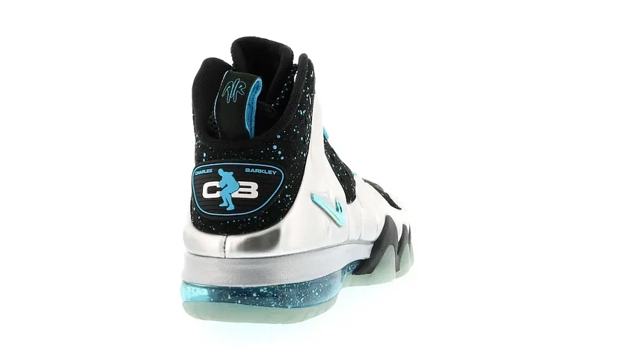 Фото № 4 с приближением к товару «‎Nike Barkley Posite Max Metallic Silver Gamma Blue»