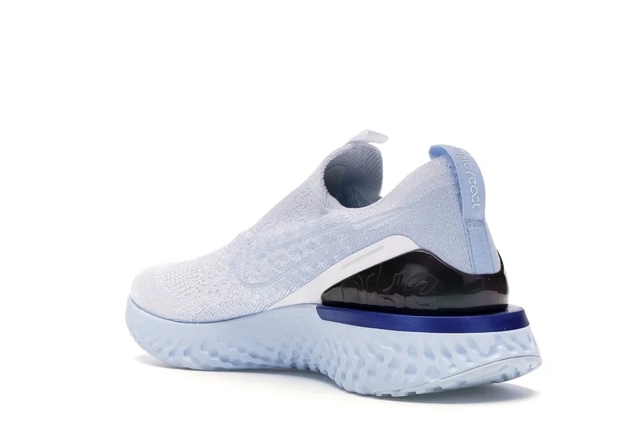 Фото № 6 с приближением к товару «‎Nike Epic React Moc Flyknit White Hydrogen Blue»