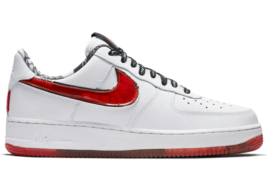 Фото № 1 с приближением к товару «‎Nike Air Force 1 Low 07 LV8 White Red»