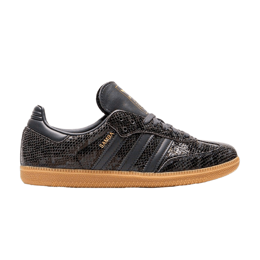 Фото № 1 с приближением к товару «‎adidas Women's Samba OG Snakeskin Pack - Black»