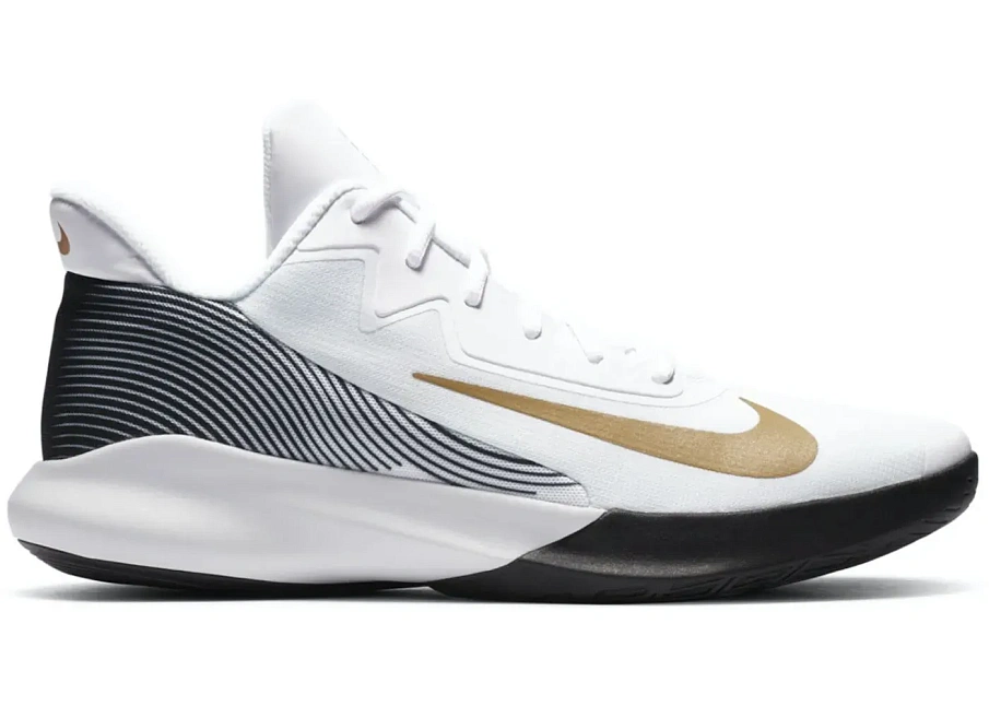 Фото № 1 с приближением к товару «‎Nike Precision 4 White Metallic Gold»