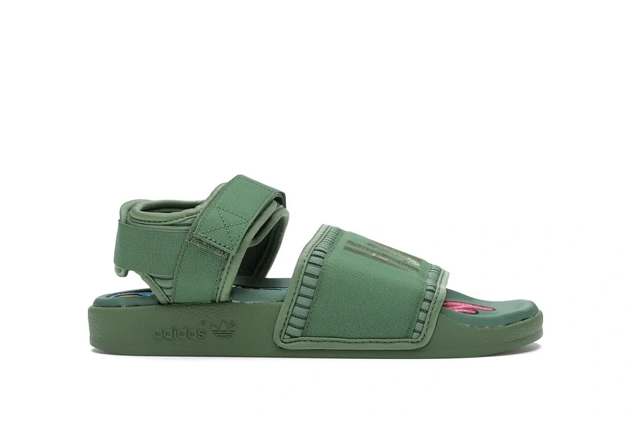Фото № 1 с приближением к товару «‎adidas Adilette 2 Pharrell Green»