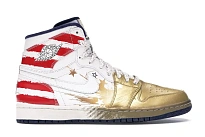 Фото № 1 с приближением к товару «‎Jordan 1 Retro Dave White Wings For the Future Gold»