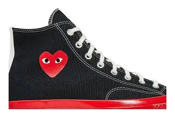 Comme des Garçons Play x Converse Chuck 70 High Black Red - 3