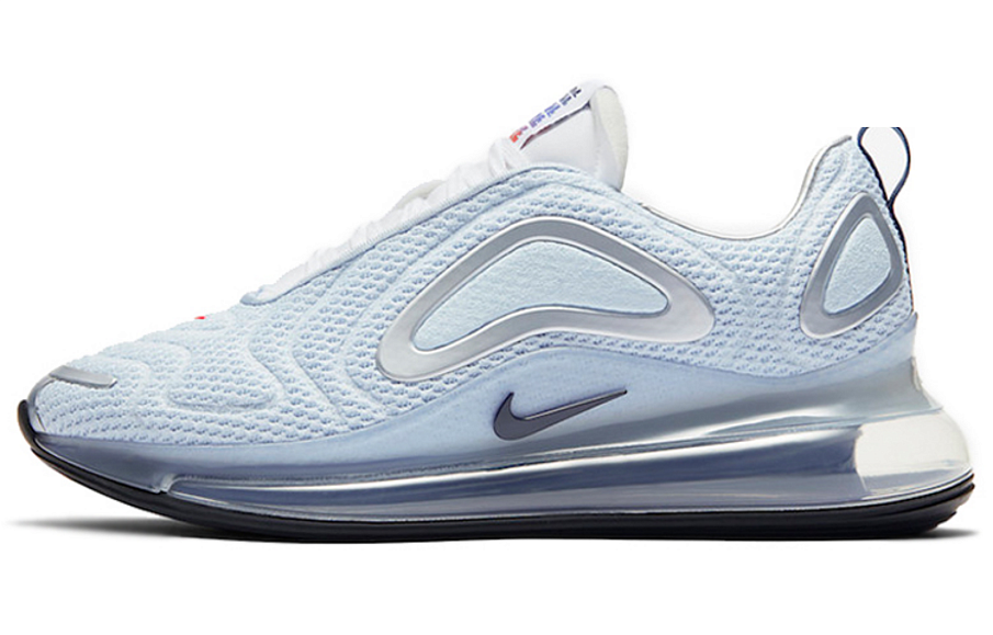 Фото № 1 с приближением к товару «‎Nike Air Max 720 Sports Casual Shoes Celestine BlueRacer BlueMetallic SilverTeam Orange»