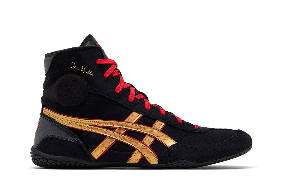 Фото № 2 с приближением к товару «‎ASICS Dan Gable Evo 3 Black Pure Gold»