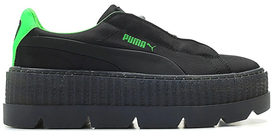 Фото № 1 с приближением к товару «‎Puma Cleated Creeper Surf Rihanna Fenty Black Green »