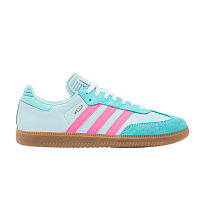 Фото № 1 с приближением к товару «‎Lionel Messi x adidas Samba J Halo Mint Lucid Pink»