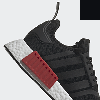Фото № 5 с приближением к товару «‎ adidas originals NMDR1 Sports Casual Shoes BlackRedBlue»