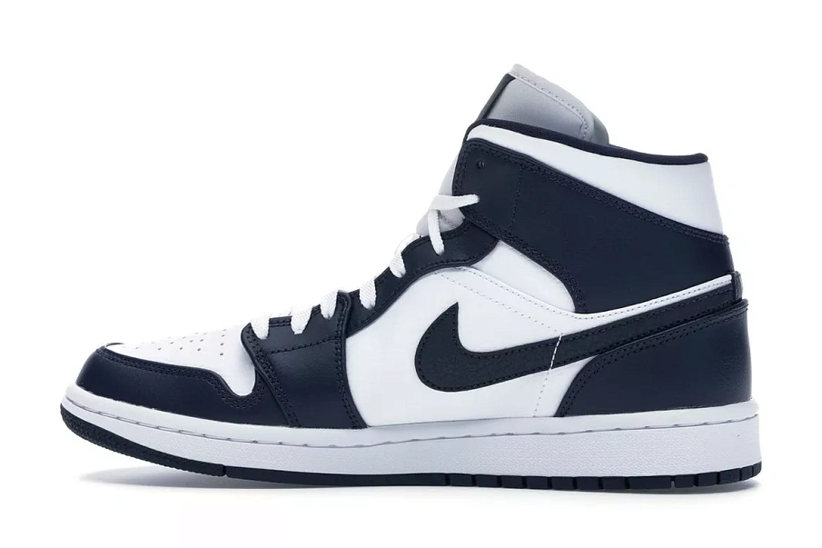 Фото № 3 с приближением к товару «‎Jordan 1 Mid White Metallic Gold Obsidian»