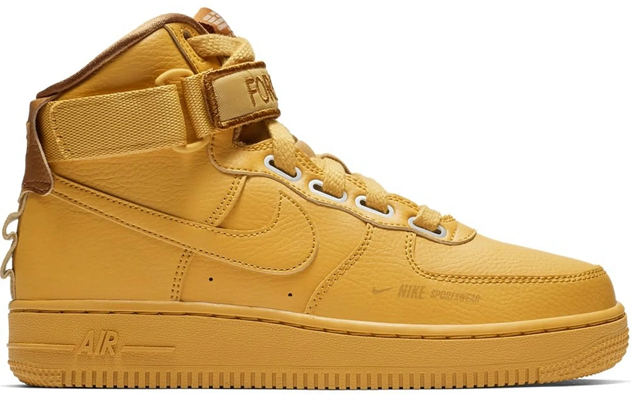 Фото № 1 с приближением к товару «‎Nike Air Force 1 High Utility Wheat Gold »