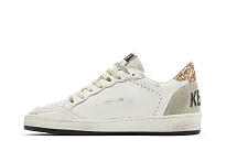 Фото № 4 с приближением к товару «‎Golden Goose Women's Ballstar White Black Gold Ice»