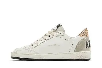 Golden Goose Women's Ballstar White Black Gold Ice - 4