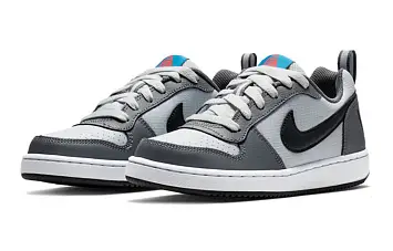 Nike Court Borough Low (GS) Shoes GreyBlackBlue - 4