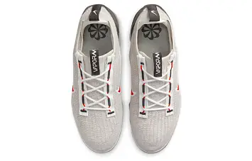 Nike Air Vapormax 2021 Flyknit 'Light Bone University Red' Light BoneSummit WhiteBlackUniversity Red - 5