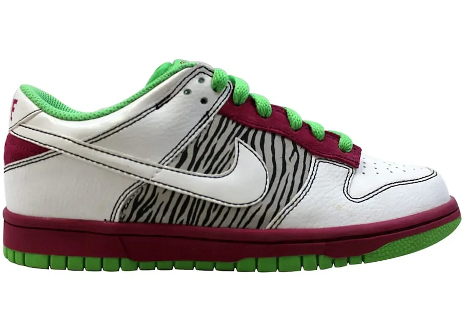 Фото № 1 с приближением к товару «‎Nike Dunk Low 6.0 Rave Pink/White-Mean Green »