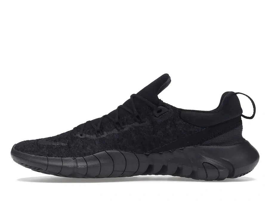 Фото № 3 с приближением к товару «‎Nike Free Run 5.0 Black Off Noir»