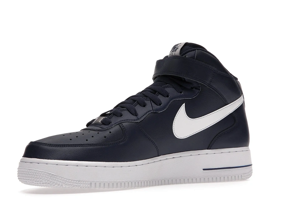 Фото № 3 с приближением к товару «‎Nike Air Force 1 Mid 07 Midnight Navy»