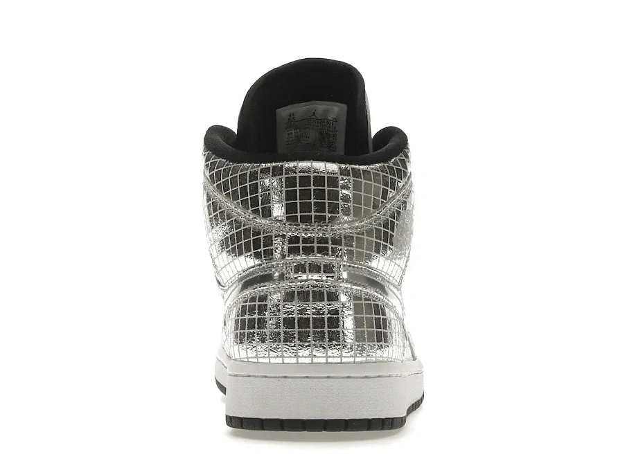 Фото № 4 с приближением к товару «‎Jordan 1 Mid SE Disco Metallic Silver »
