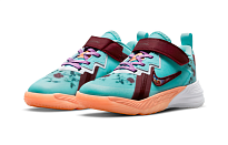 Фото № 3 с приближением к товару «‎(BP) Nike LeBron 18 Low "Floral" Basketball Shoes BlueRed»