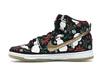 Фото № 3 с приближением к товару «‎Nike SB Dunk High Concepts Ugly Christmas Sweater Black (Special Box)»