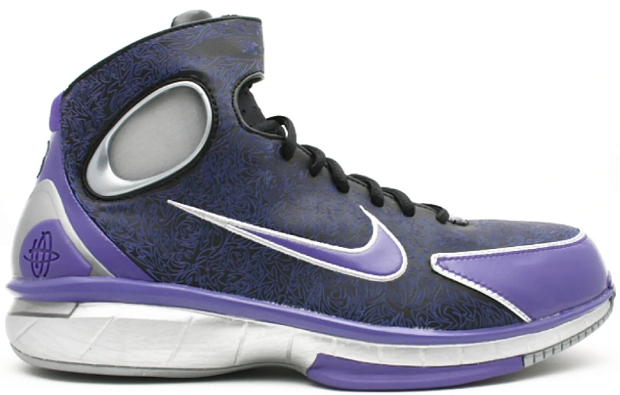Фото № 1 с приближением к товару «‎Nike Air Zoom Huarache 2K4 KB Laser Black Silver Purple»