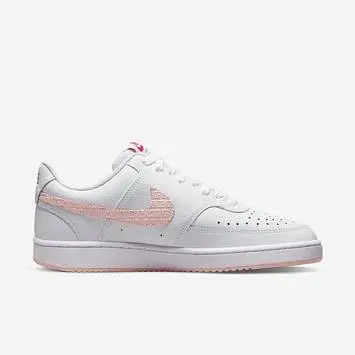 Nike Wmns Court Vision "Valentine's Day" Low-Top Sneakers WhitePink - 3