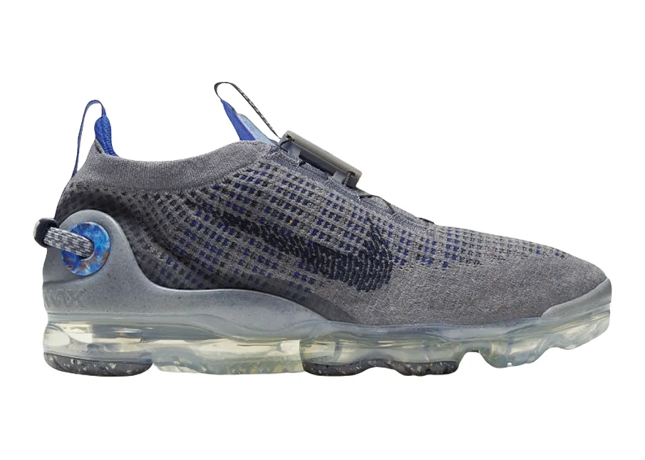 Фото № 1 с приближением к товару «‎Nike Air VaporMax 2020 Flyknit Particle Grey Dark Obsidian Racer Blue»