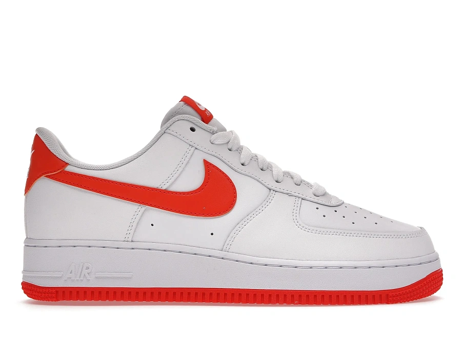 Фото № 1 с приближением к товару «‎Nike Air Force 1 Low White Orange (2021)»