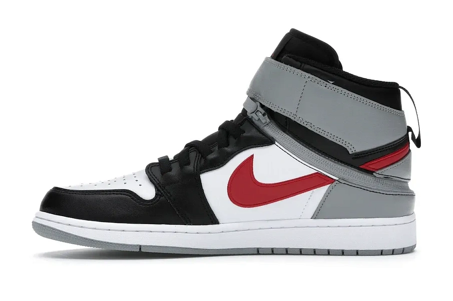 Фото № 3 с приближением к товару «‎Jordan 1 High FlyEase Black Particle Grey Gym Red»