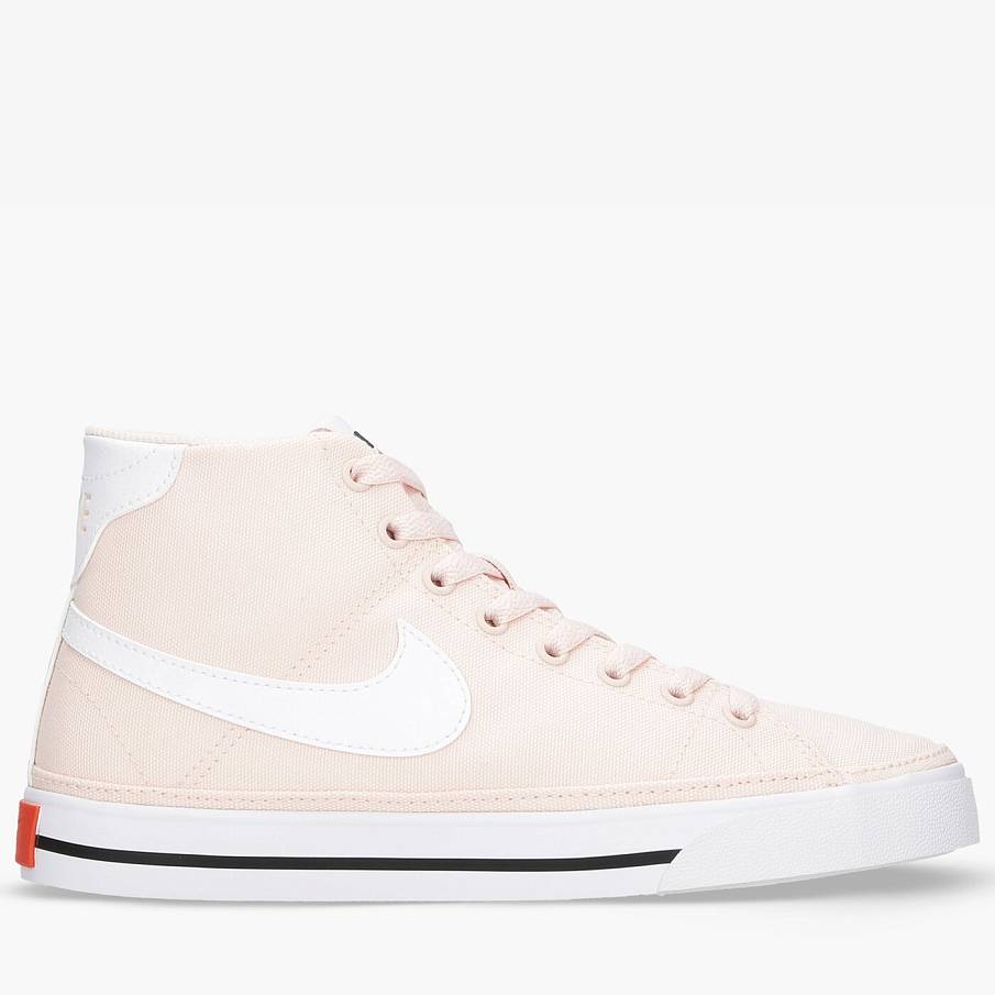 Фото № 2 с приближением к товару «‎Nike Wmns Court Legacy Canvas Mid Sneakers PinkWhite»