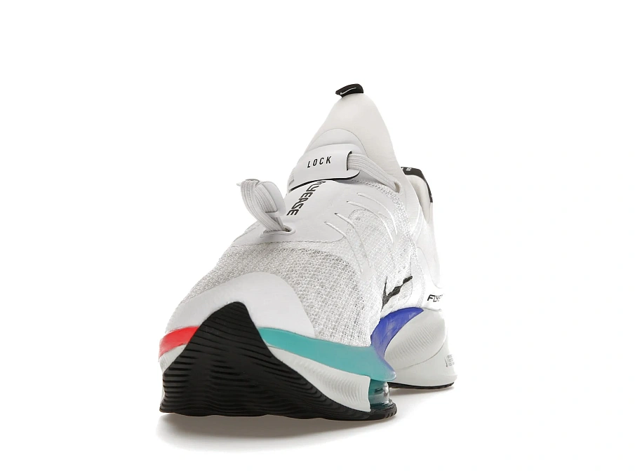 Фото № 2 с приближением к товару «‎Nike Air Zoom Tempo Next% FlyEase White Flash Crimson Spruce Aura»