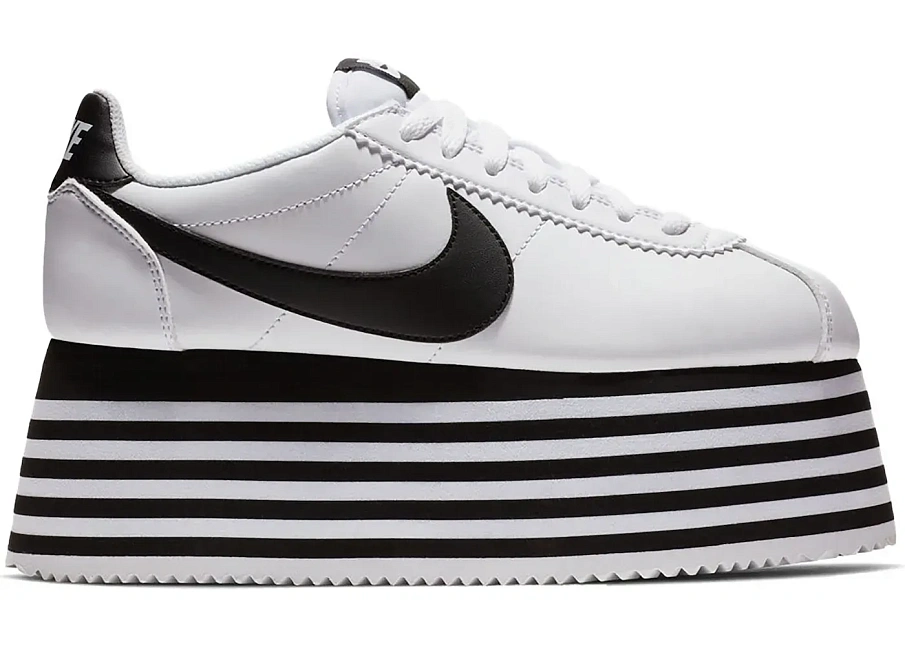 Фото № 1 с приближением к товару «‎Nike Cortez Platform Comme des Garcons White Black »