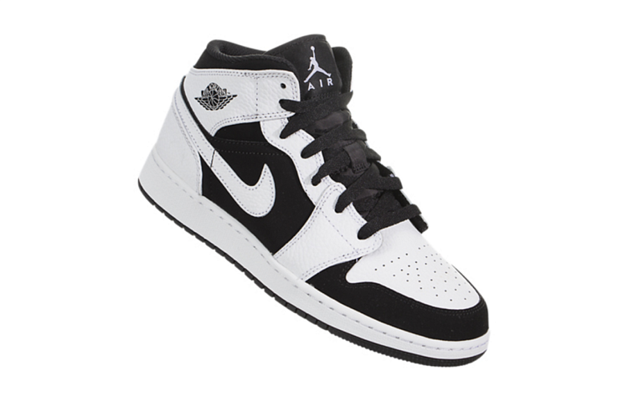 Фото № 2 с приближением к товару «‎Air Jordan 1 Mid White Black (GS)»