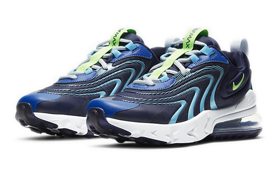 Фото № 3 с приближением к товару «‎Nike Air Max 270 React ENG (GS) BlueGreen»