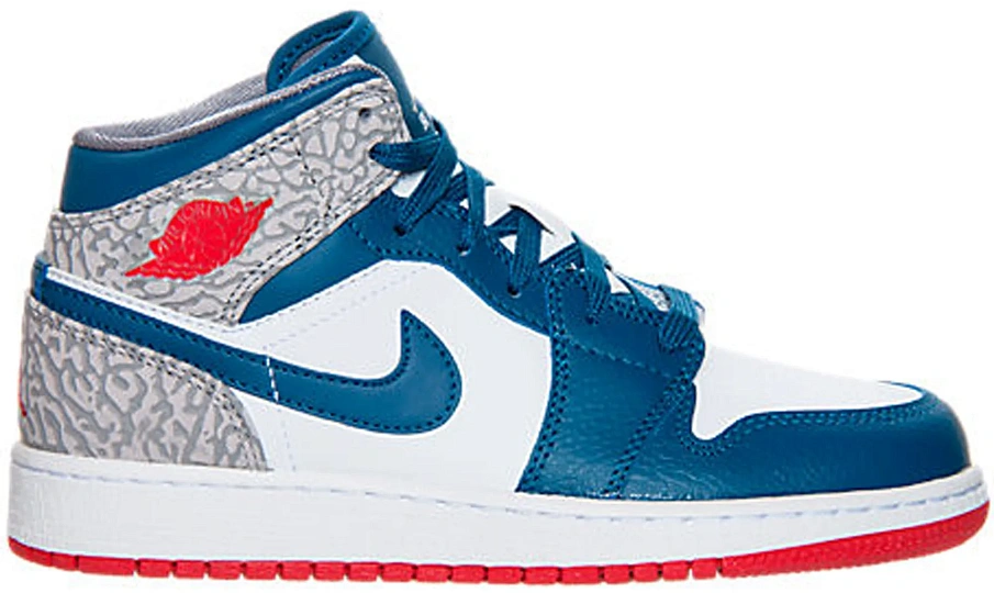 Фото № 1 с приближением к товару «‎Jordan 1 Mid True Blue »
