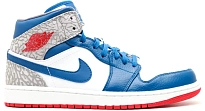 Фото № 1 с приближением к товару «‎Jordan 1 Retro Mid True Blue»