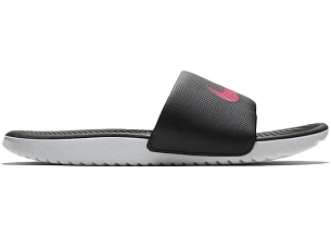 Nike Kawa Slide Black Vivid Pink 