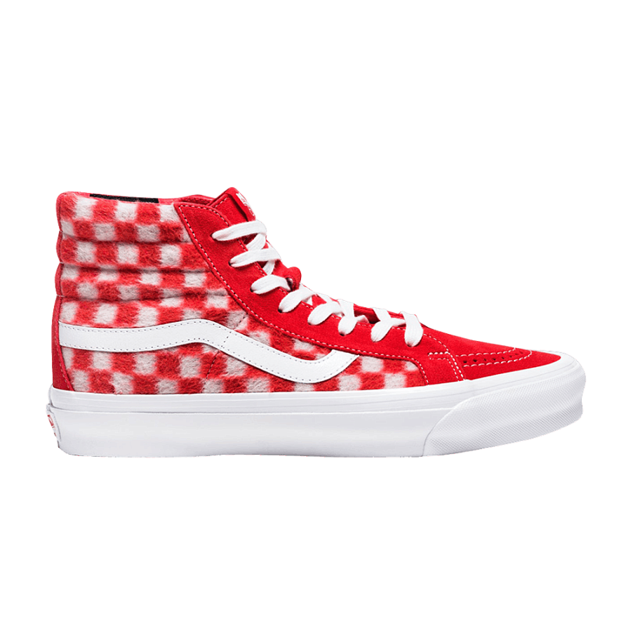 Фото № 1 с приближением к товару «‎Concepts x Vans OG Sk8-Hi LX Question the Answers - Flame Scarlet»