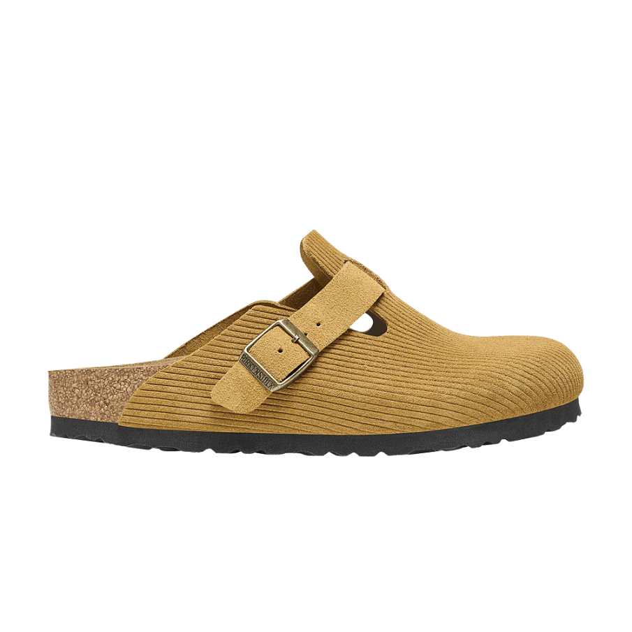 Фото № 1 с приближением к товару «‎Birkenstock Boston Suede Embossed Corduroy Narrow Cork Brown»