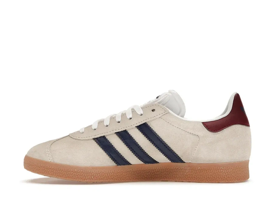 Фото № 3 с приближением к товару «‎adidas Gazelle Beige Dark Blue Collegiate Burgundy»