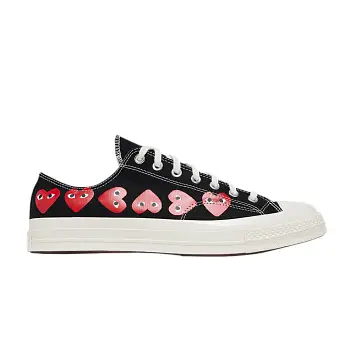 Comme des Garçons PLAY x Converse Chuck 70 Low Multi Heart - Black - 1