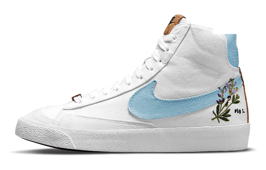Фото № 1 с приближением к товару «‎ Nike Blazer mid Skate shoes WhiteBlue»