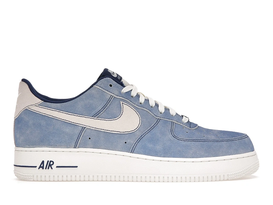 Фото № 1 с приближением к товару «‎Nike Air Force 1 Low Dusty Blue Suede»