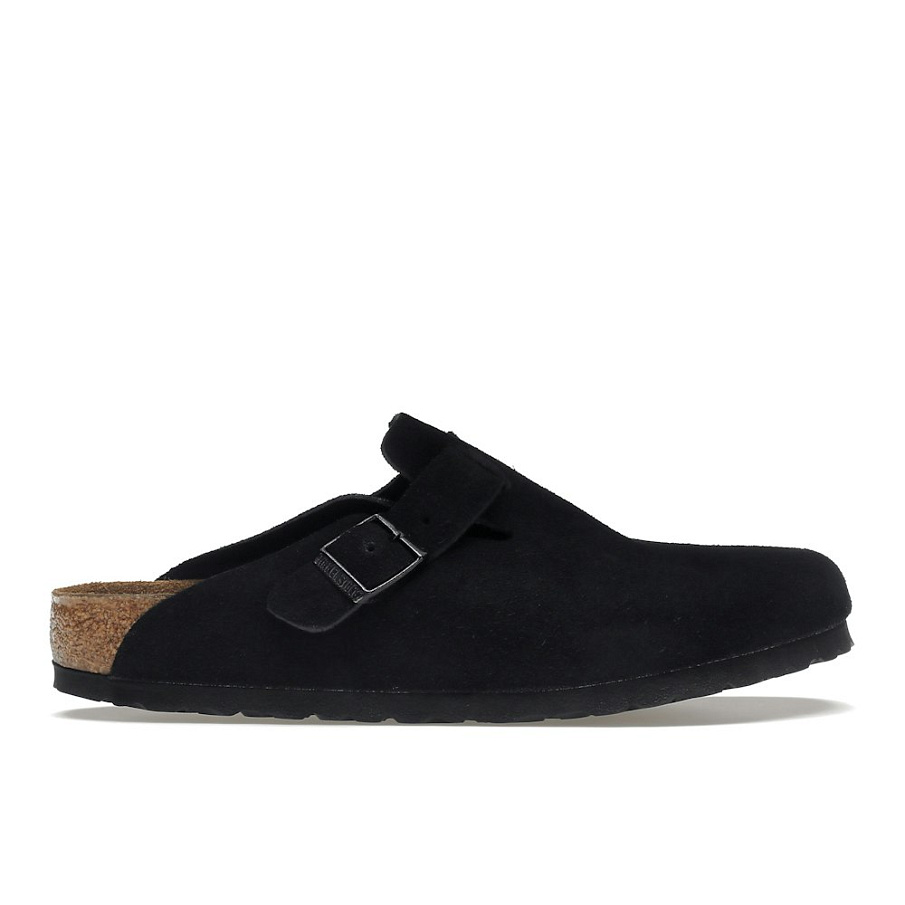 Фото № 1 с приближением к товару «‎Birkenstock Boston Soft Footbed Suede Black»