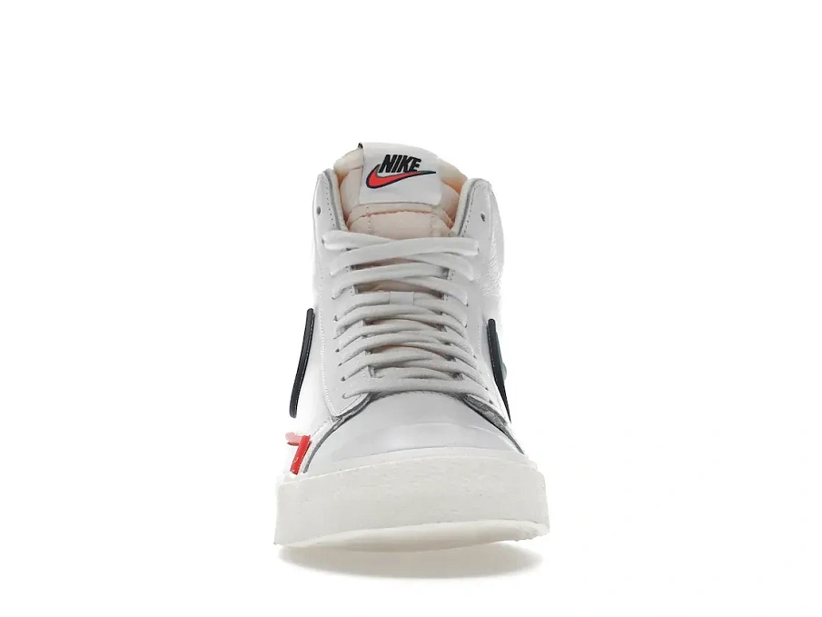 Фото № 2 с приближением к товару «‎Nike Blazer Mid Infinite White Bright Crimson»