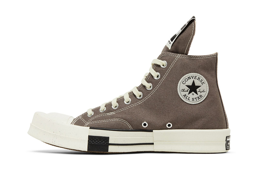 Фото № 4 с приближением к товару «‎Rick Owens x Converse TURBODRK Chuck 70 Laceless Iron»