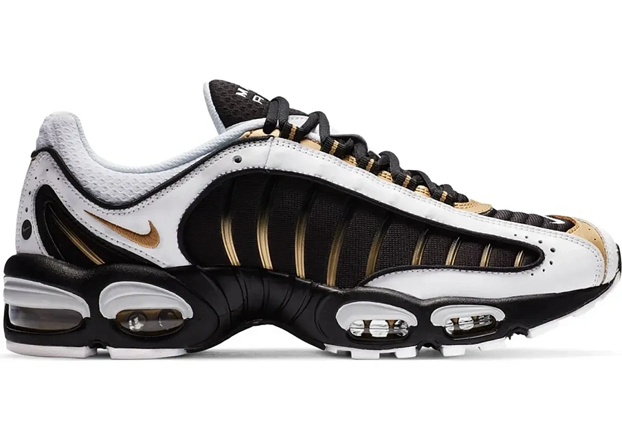 Фото № 1 с приближением к товару «‎Nike Air Max Tailwind 4 Black Metallic Gold White»